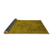 Sideview of Abstract Yellow Modern Rug, abs2836yw