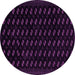 Round Abstract Pink Modern Rug, abs2837pnk