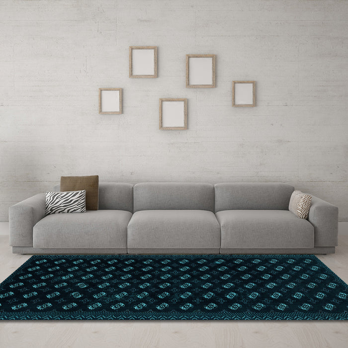 Machine Washable Abstract Light Blue Modern Rug in a Living Room, wshabs2837lblu