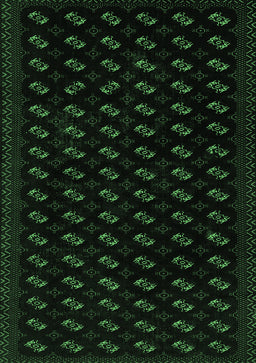 Abstract Emerald Green Modern Rug, abs2837emgrn