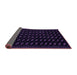 Sideview of Abstract Purple Modern Rug, abs2837pur