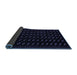 Sideview of Abstract Blue Modern Rug, abs2837blu