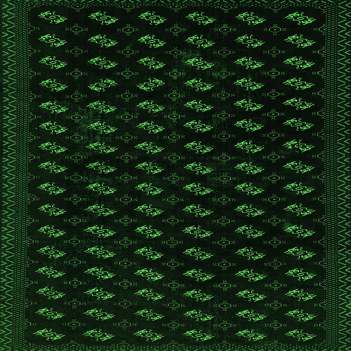 Square Abstract Green Modern Rug, abs2837grn