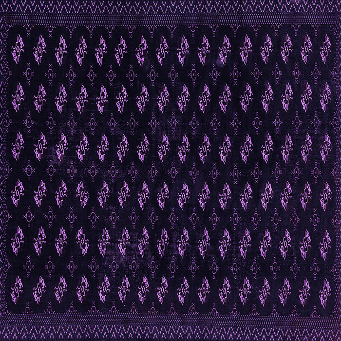 Square Abstract Purple Modern Rug, abs2837pur