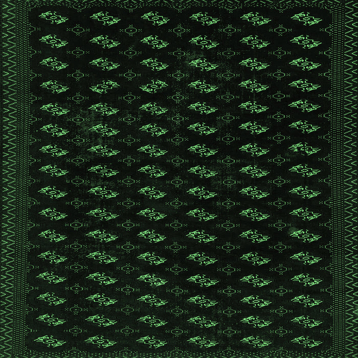 Square Machine Washable Abstract Emerald Green Modern Area Rugs, wshabs2837emgrn