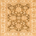 Square Oriental Orange Traditional Rug, abs2838org