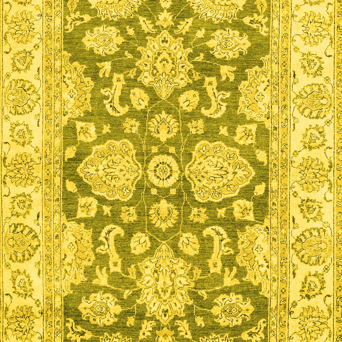 Oriental Yellow Traditional Rug, abs2838yw