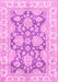 Machine Washable Oriental Pink Traditional Rug, wshabs2838pnk