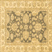 Square Oriental Brown Traditional Rug, abs2838brn