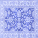 Square Oriental Blue Traditional Rug, abs2838blu