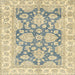 Square Machine Washable Abstract Brown Gold Rug, wshabs2838