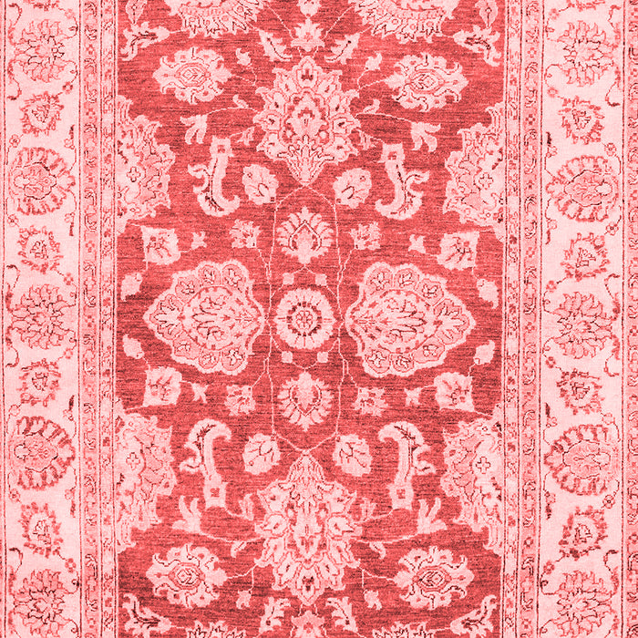 Machine Washable Oriental Red Traditional Rug, wshabs2838red