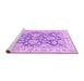 Sideview of Machine Washable Oriental Purple Traditional Area Rugs, wshabs2838pur