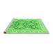 Sideview of Machine Washable Oriental Green Traditional Area Rugs, wshabs2838grn