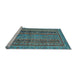 Sideview of Machine Washable Abstract Light Blue Modern Rug, wshabs2839lblu