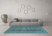 Machine Washable Abstract Light Blue Modern Rug in a Living Room, wshabs2839lblu