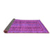 Sideview of Abstract Purple Modern Rug, abs2839pur