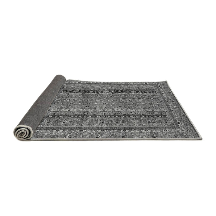 Sideview of Abstract Gray Modern Rug, abs2839gry