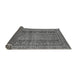 Sideview of Abstract Gray Modern Rug, abs2839gry