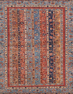 Abstract Brown Red Modern Rug, abs2839