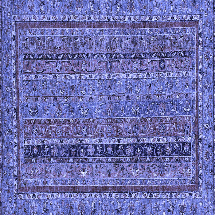Square Abstract Blue Modern Rug, abs2839blu