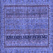 Square Abstract Blue Modern Rug, abs2839blu