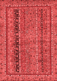 Abstract Red Modern Rug, abs2839red