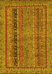 Abstract Yellow Modern Rug, abs2839yw