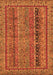 Abstract Orange Modern Rug, abs2839org