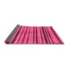 Sideview of Oriental Pink Modern Rug, abs283pnk