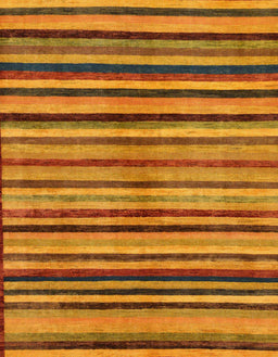 Abstract Dark Orange Oriental Rug, abs283