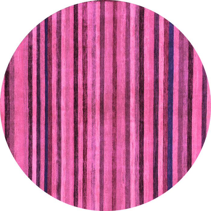 Round Oriental Purple Modern Rug, abs283pur