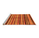 Sideview of Machine Washable Oriental Orange Modern Area Rugs, wshabs283org