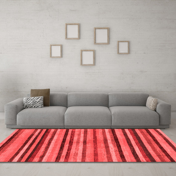 Modern Red Washable Rugs