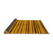 Sideview of Oriental Yellow Modern Rug, abs283yw