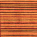 Square Oriental Orange Modern Rug, abs283org