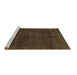 Sideview of Machine Washable Abstract Brown Modern Rug, wshabs2840brn