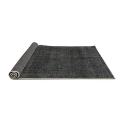 Sideview of Abstract Gray Modern Rug, abs2840gry
