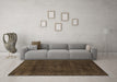 Machine Washable Abstract Brown Modern Rug in a Living Room,, wshabs2840brn