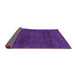 Sideview of Abstract Purple Modern Rug, abs2840pur