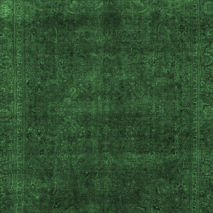 Machine Washable Abstract Emerald Green Modern Area Rugs, wshabs2840emgrn