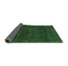 Sideview of Abstract Emerald Green Modern Rug, abs2840emgrn