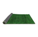 Sideview of Abstract Green Modern Rug, abs2840grn