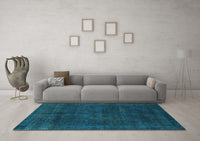 Machine Washable Abstract Light Blue Modern Rug, wshabs2840lblu