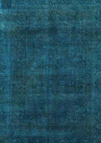 Abstract Light Blue Modern Rug, abs2840lblu