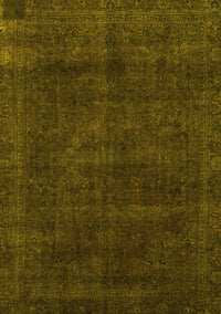 Abstract Yellow Modern Rug, abs2840yw