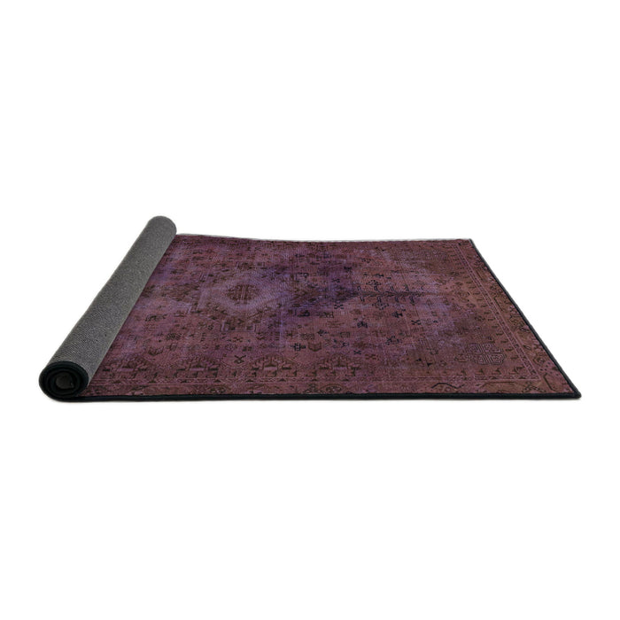 Sideview of Abstract Red Modern Rug, abs2841