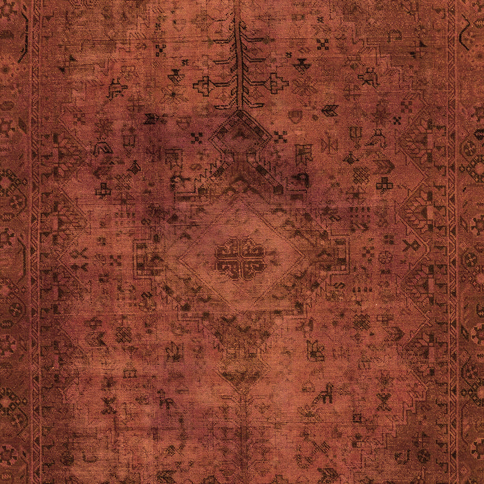 Machine Washable Abstract Orange Modern Area Rugs, wshabs2841org