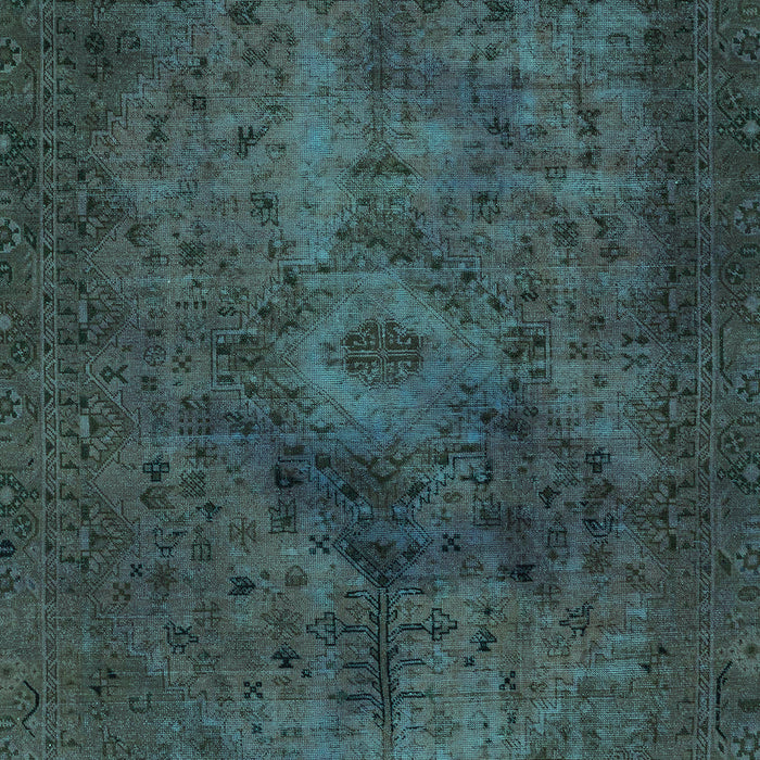 Abstract Turquoise Modern Rug, abs2841turq