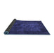 Sideview of Abstract Blue Modern Rug, abs2841blu